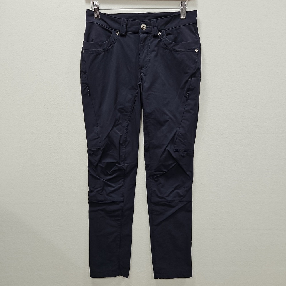 Duluth Trading Co Flexpedition Slim Leg Pants Womens 2x29 Navy Blue Nylon 95703